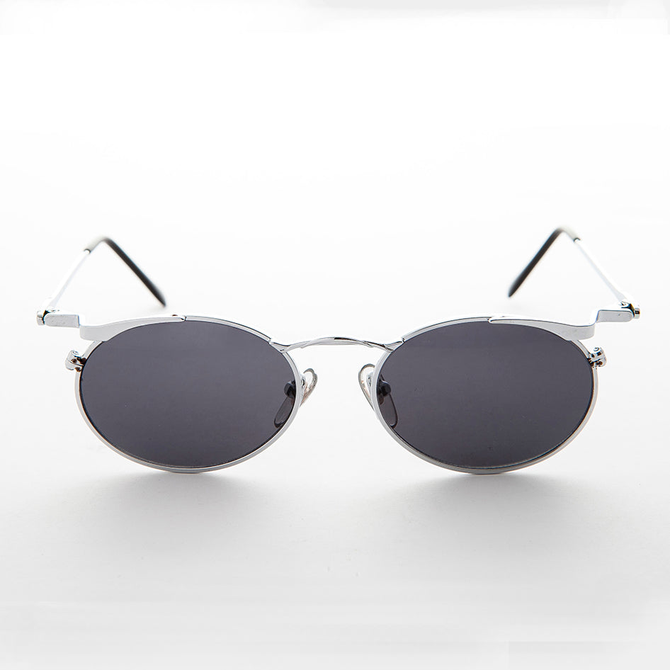 Oval Punk Grunge Steampunk Vintage Sunglass - Dieselgoth