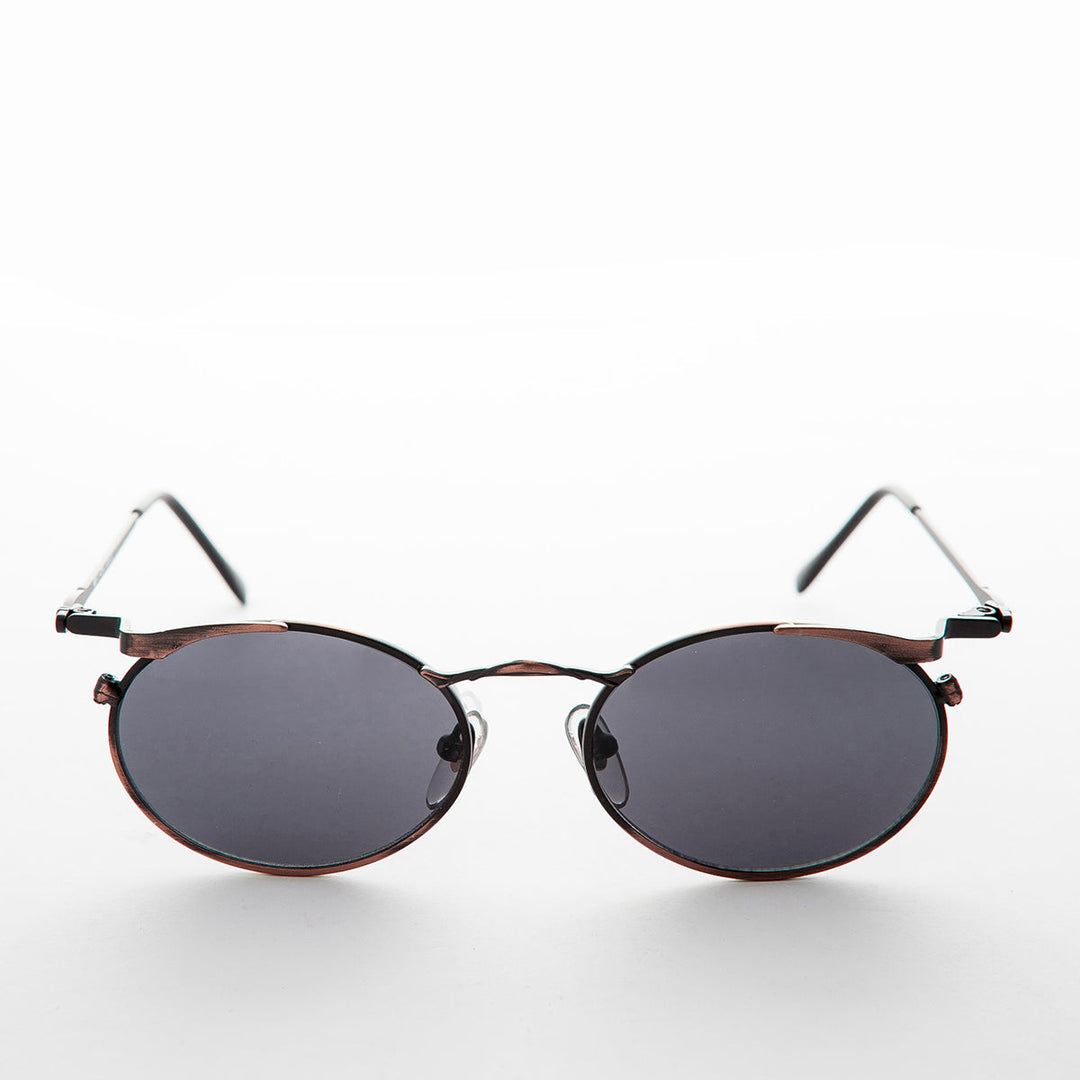 Oval Punk Grunge Steampunk Vintage Sunglass - Dieselgoth