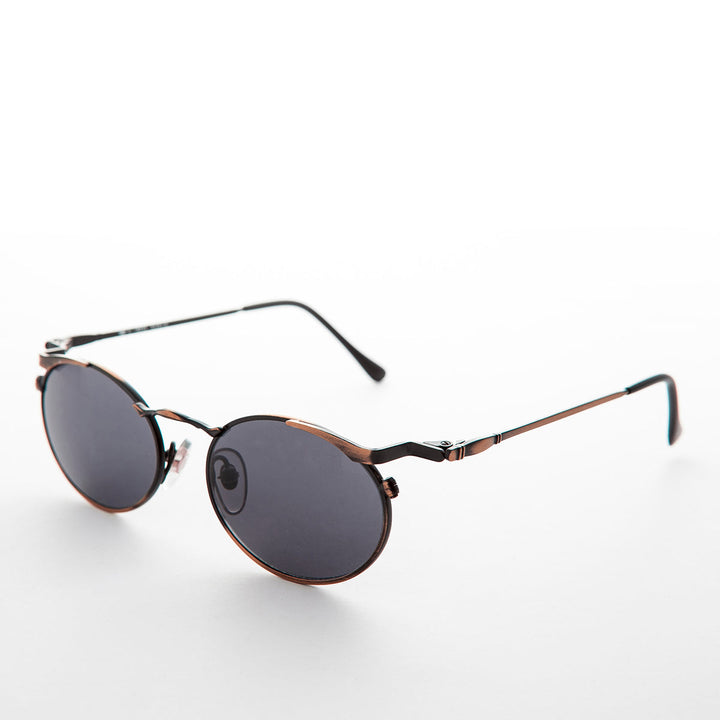 Oval Punk Grunge Steampunk Vintage Sunglass - Dieselgoth