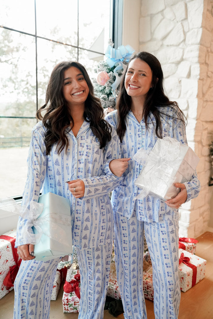 Blue Christmas - Long Pajama Set