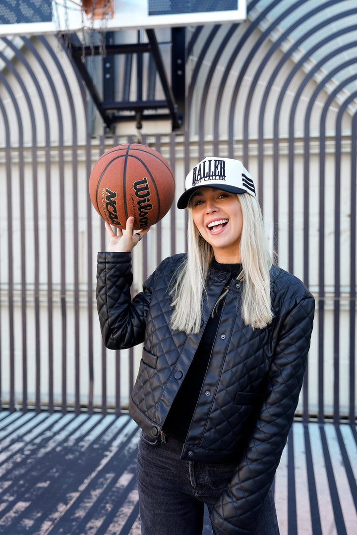 Baller - Black Vintage Trucker Hat