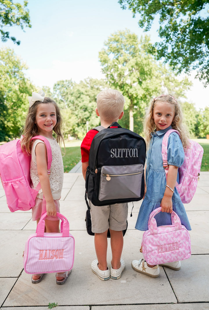 Pink Stripe Backpack