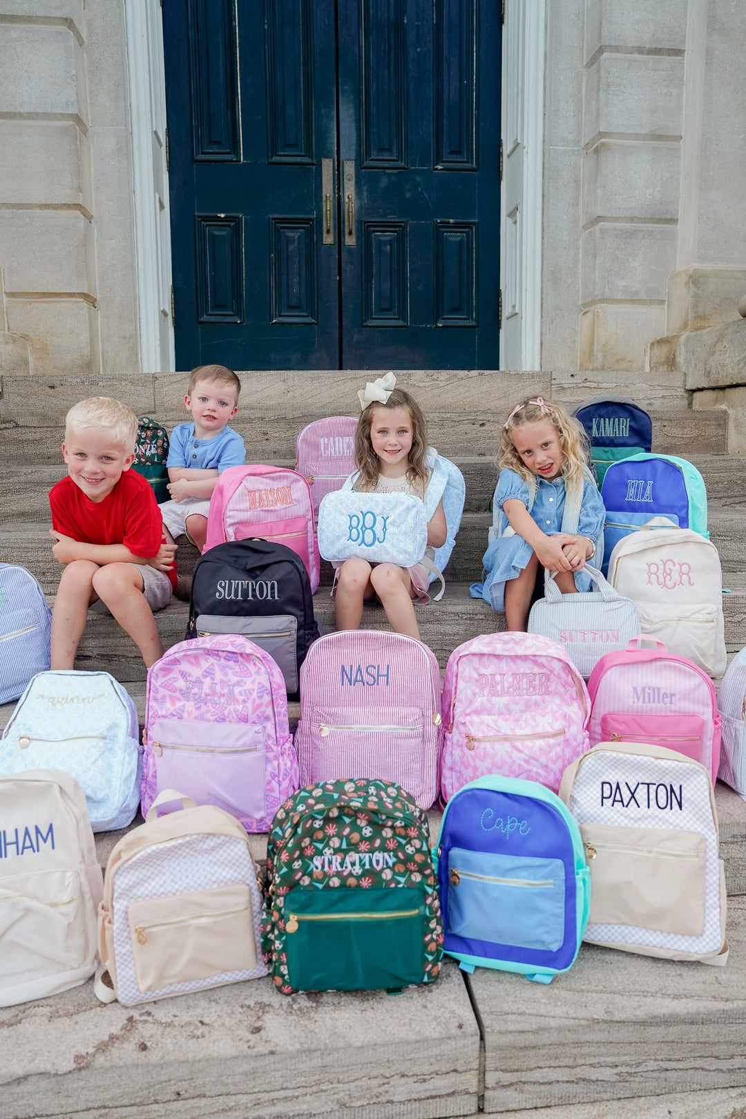 Pink Stripe Backpack