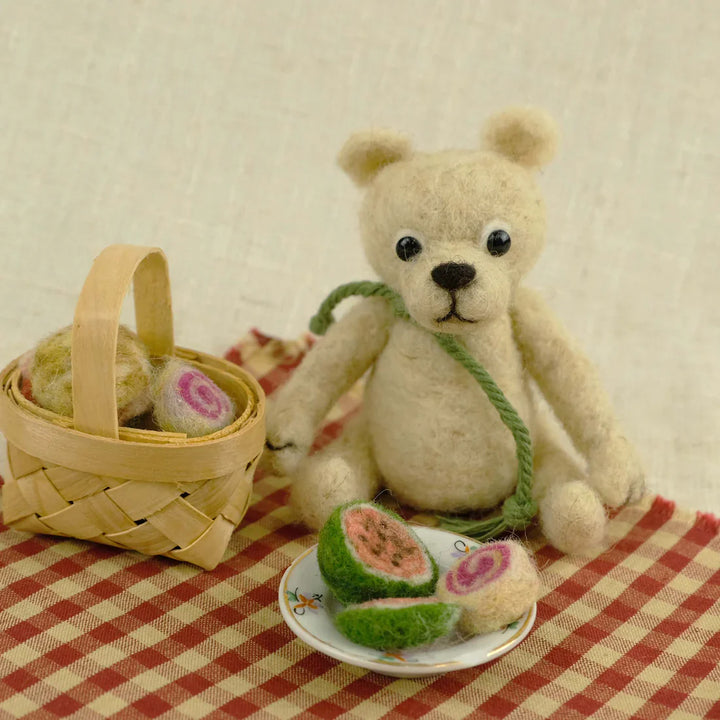 Poseable Mini Bear Needle Felting Kit by The Makerss KTS-PoseableMiniBear-Complete