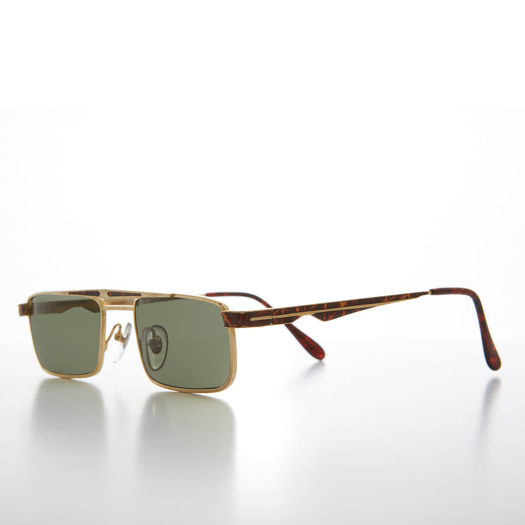Rare 90s Rectangular Aviator Vintage Sunglass - Duke