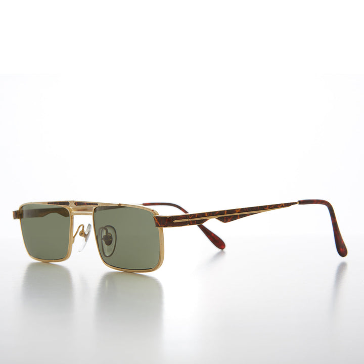 Rare 90s Rectangular Aviator Vintage Sunglass - Duke