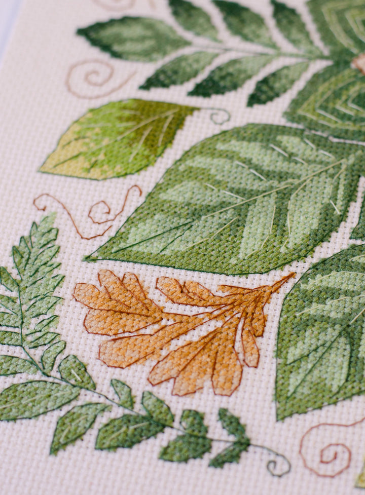 Dance of the Leaves Counted Cross-Stitch Kit by Abris Art AH-301