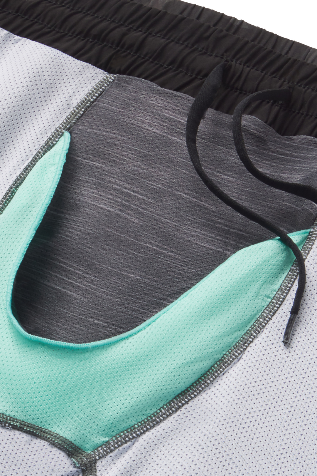 The Darkside | Black and Grey Camo Ball Hammock® 9 Inch Athletic Shorts