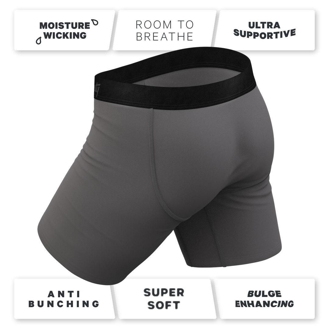 The David's Goliath | Marble Statue Long Leg Ball Hammock® Pouch Underwear With Fly