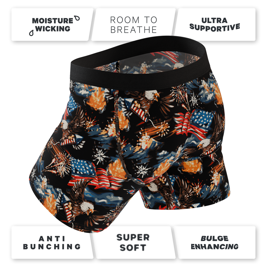 The Declaration | Americana Eagles Ball Hammock® Pouch Underwear With Fly