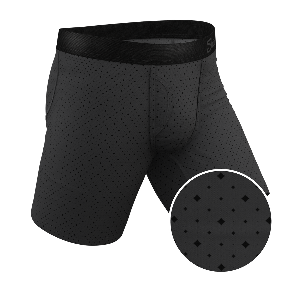 The Diamond Dog | Micro Diamonds Long Leg Ball Hammock® Pouch Underwear With Fly
