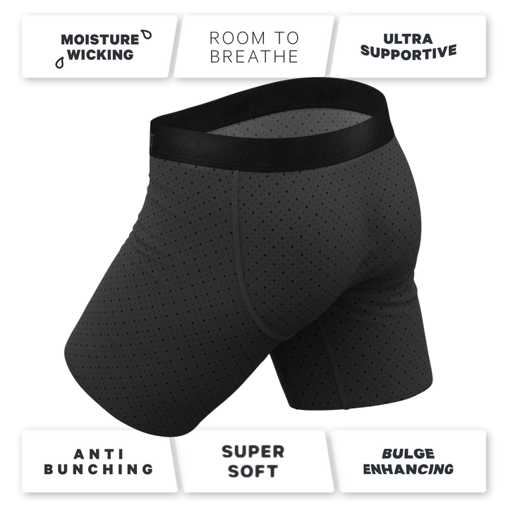 The Diamond Dog | Micro Diamonds Long Leg Ball Hammock® Pouch Underwear With Fly