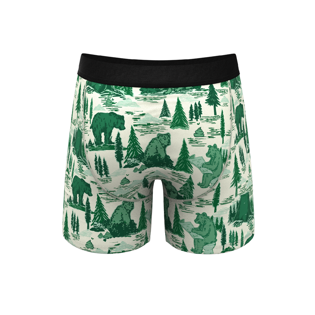 The Does A Bear | Green Toilet Bear Ball Hammock® Pouch Underwear With Fly
