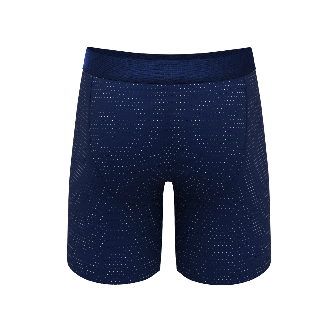 The Dot Your Thighs | Micro Dots Long Leg Ball Hammock® Pouch Underwear With Fly