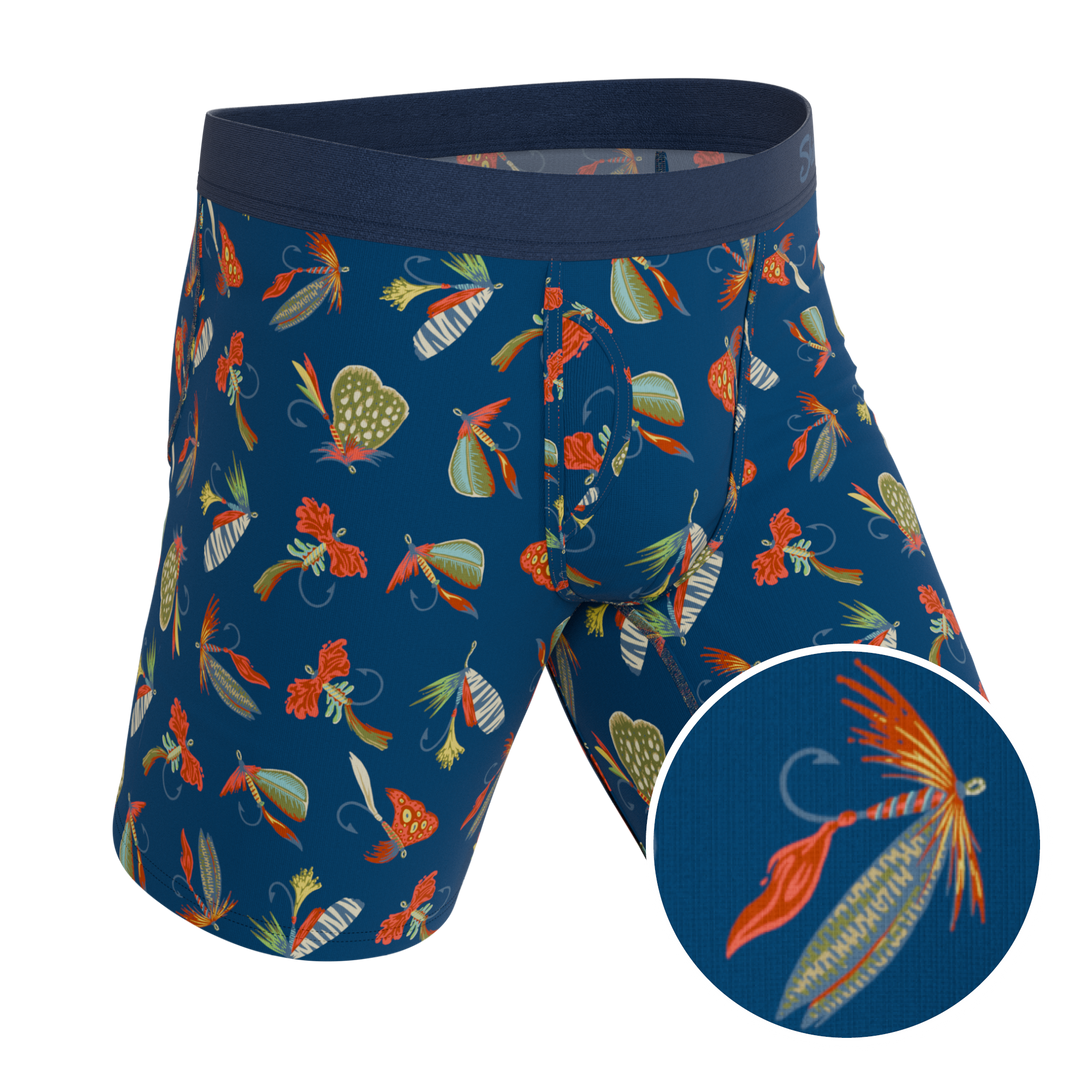 The Dry Fly | Fly Fishing Long Leg Ball Hammock® Pouch Underwear With Fly