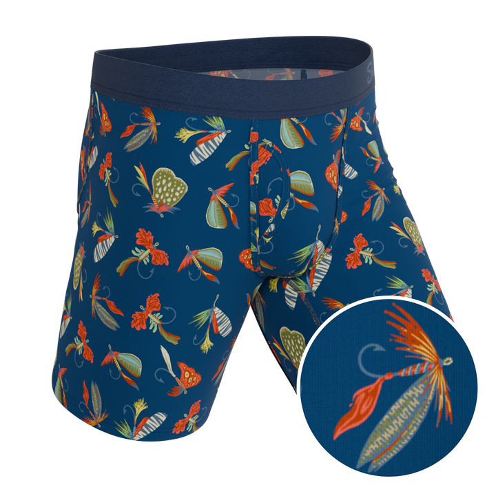 The Dry Fly | Fly Fishing Long Leg Ball Hammock® Pouch Underwear With Fly