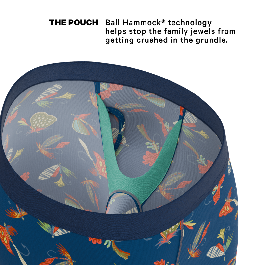 The Dry Fly | Fly Fishing Long Leg Ball Hammock® Pouch Underwear With Fly