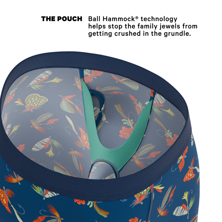 The Dry Fly | Fly Fishing Long Leg Ball Hammock® Pouch Underwear With Fly