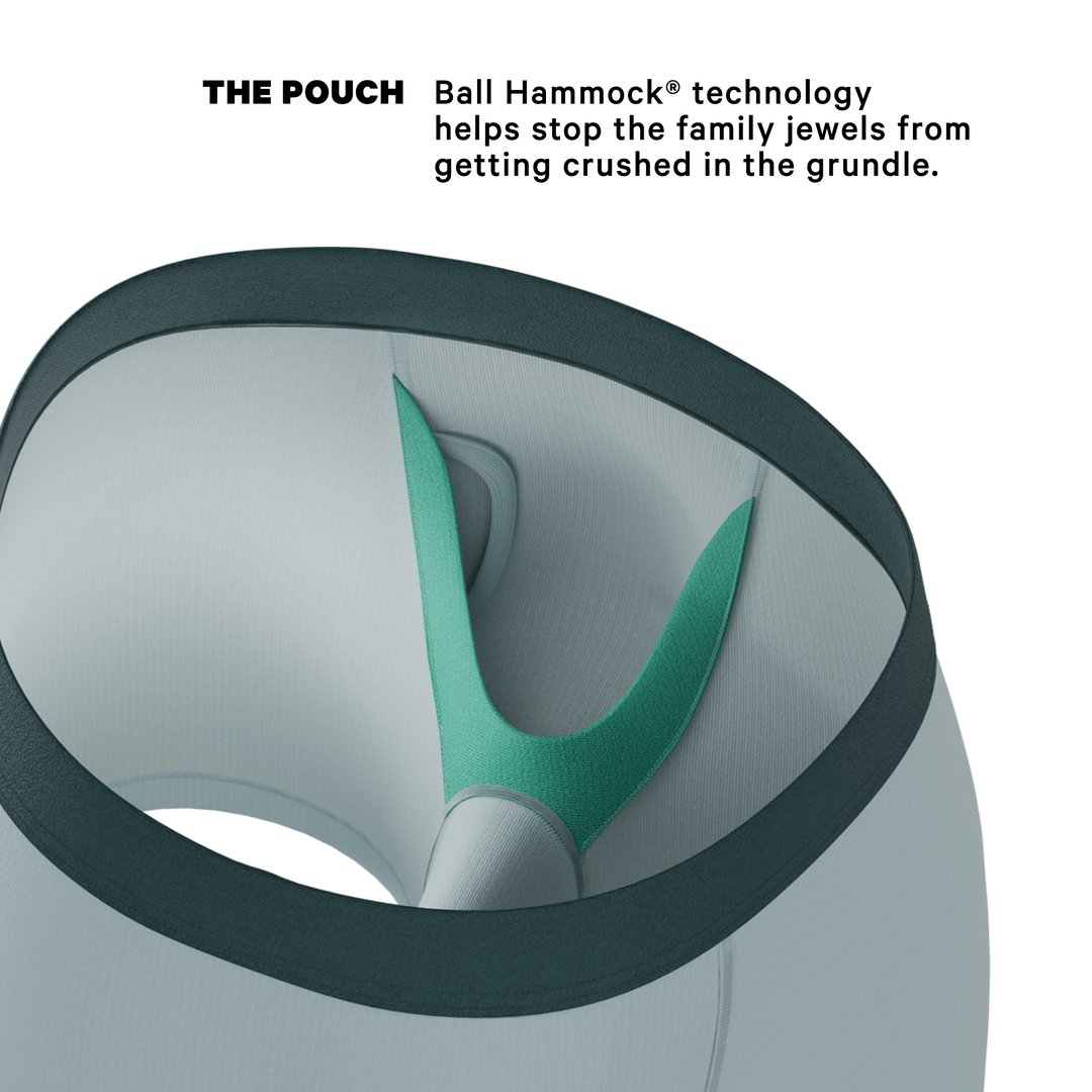 The Dry Ice | Muted Steel Blue Ball Hammock® Pouch Underwear With Fly