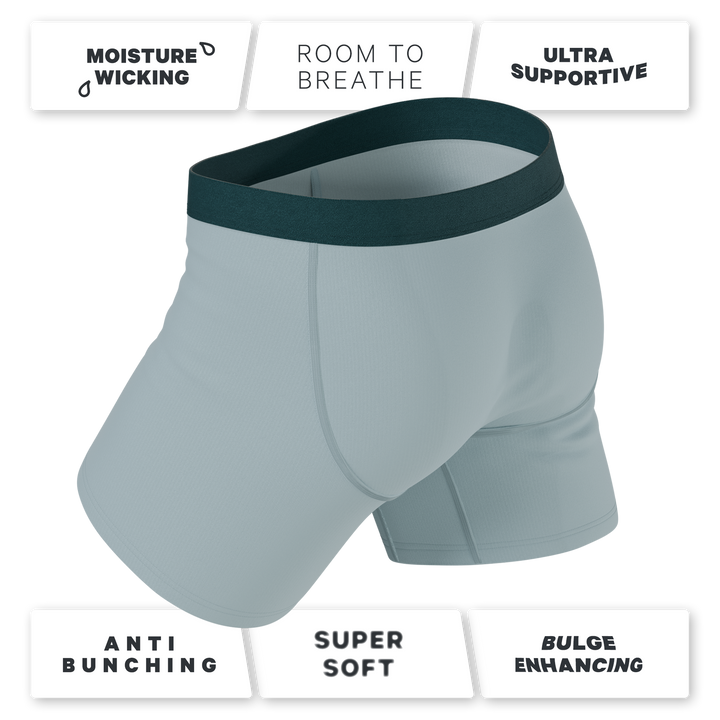 The Dry Ice | Muted Steel Blue Ball Hammock® Pouch Underwear