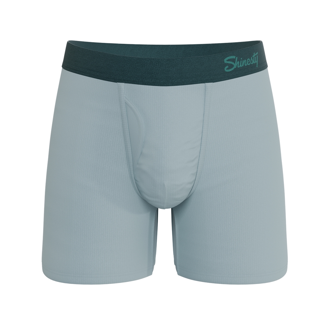 The Dry Ice | Muted Steel Blue Ball Hammock® Pouch Underwear With Fly