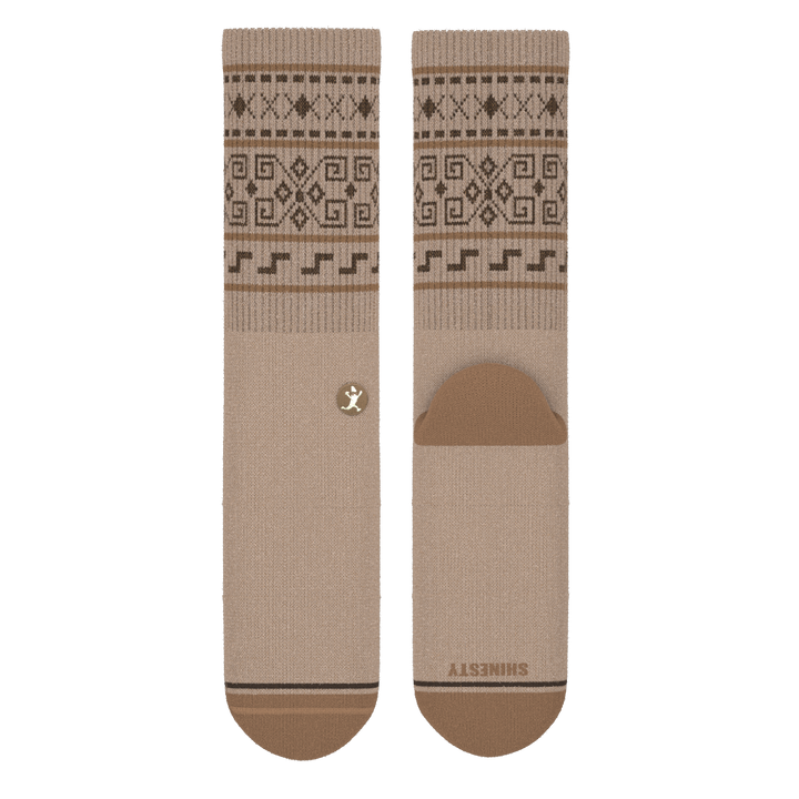 The Dude Abides | Aztec Sweater Heel Hammock™ Crew Socks