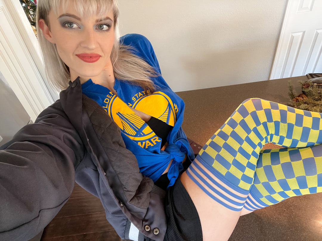 Coming SOON! Game Day! - Navy & Maize Thigh-Highs