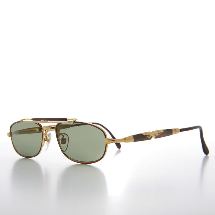 Half Frame Vintage Aviator Deadstock Sunglass - Earl