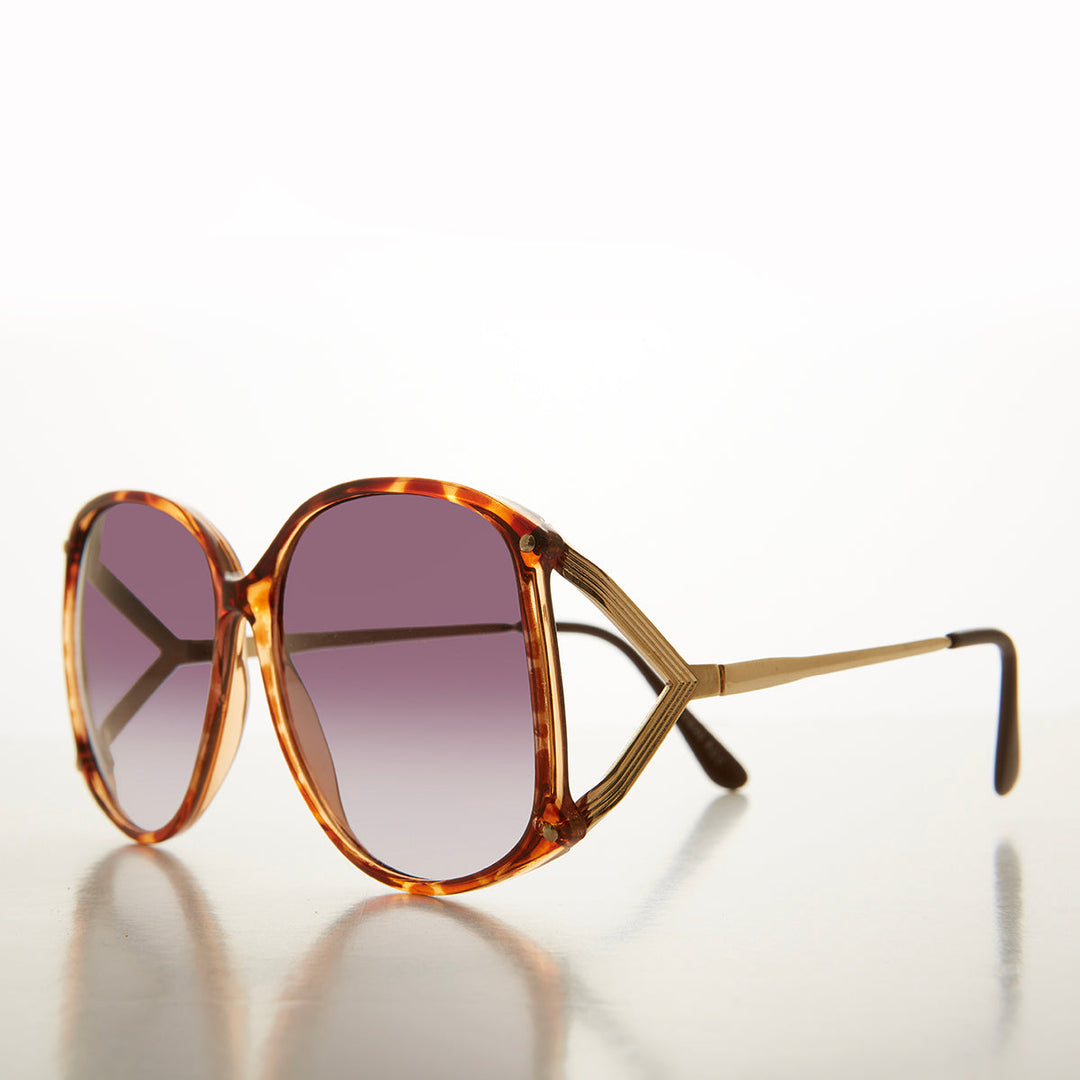 Boho Sunglasses with Gold Temples - Ebbe