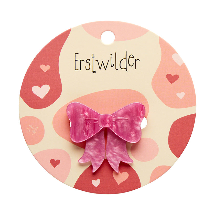 Sweet Bow Simplified Mini Brooch by Erstwilder