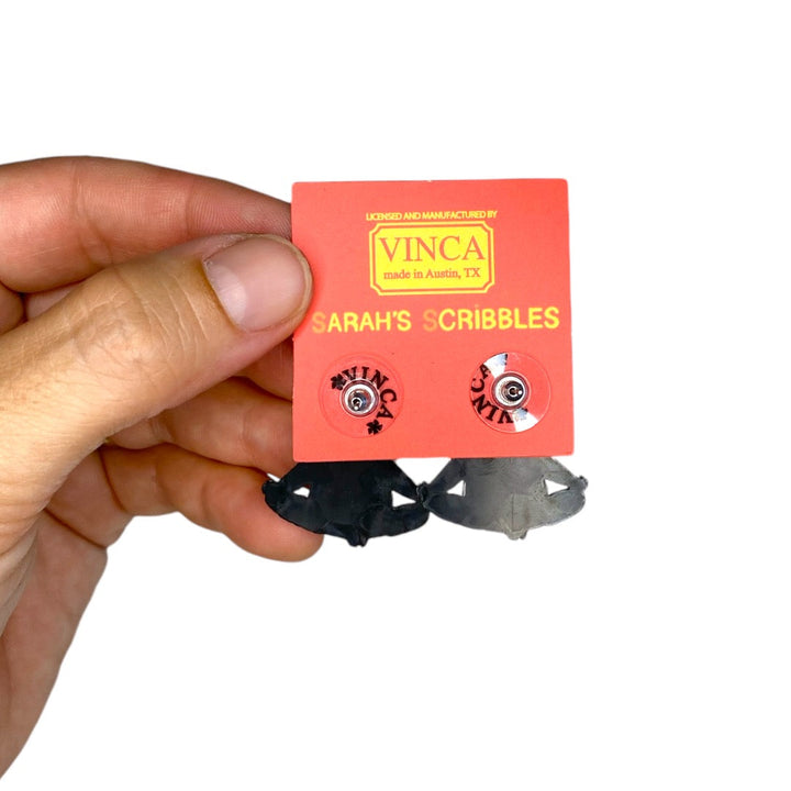 Last Chance! Sarah's Scribbles Meditating Sarah Earrings