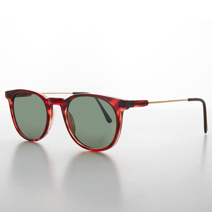 Classic Rounded-Square Vintage Sunglasses - Enzo