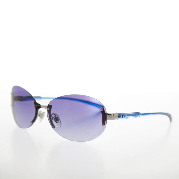 Large Oval Vintage Sunglasses - Eugena