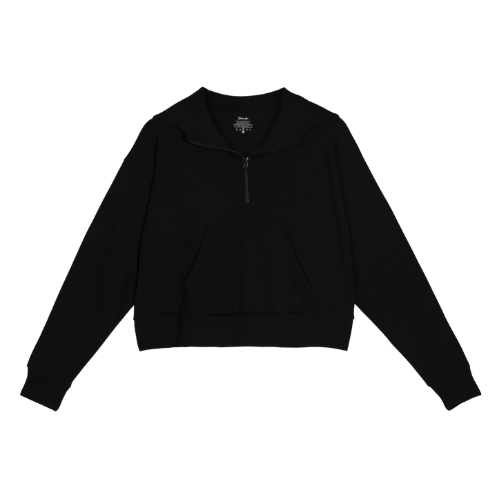 The Threat Level Midnight | Black Goldilocks™ Women’s Half Zip Lounge Hoodie