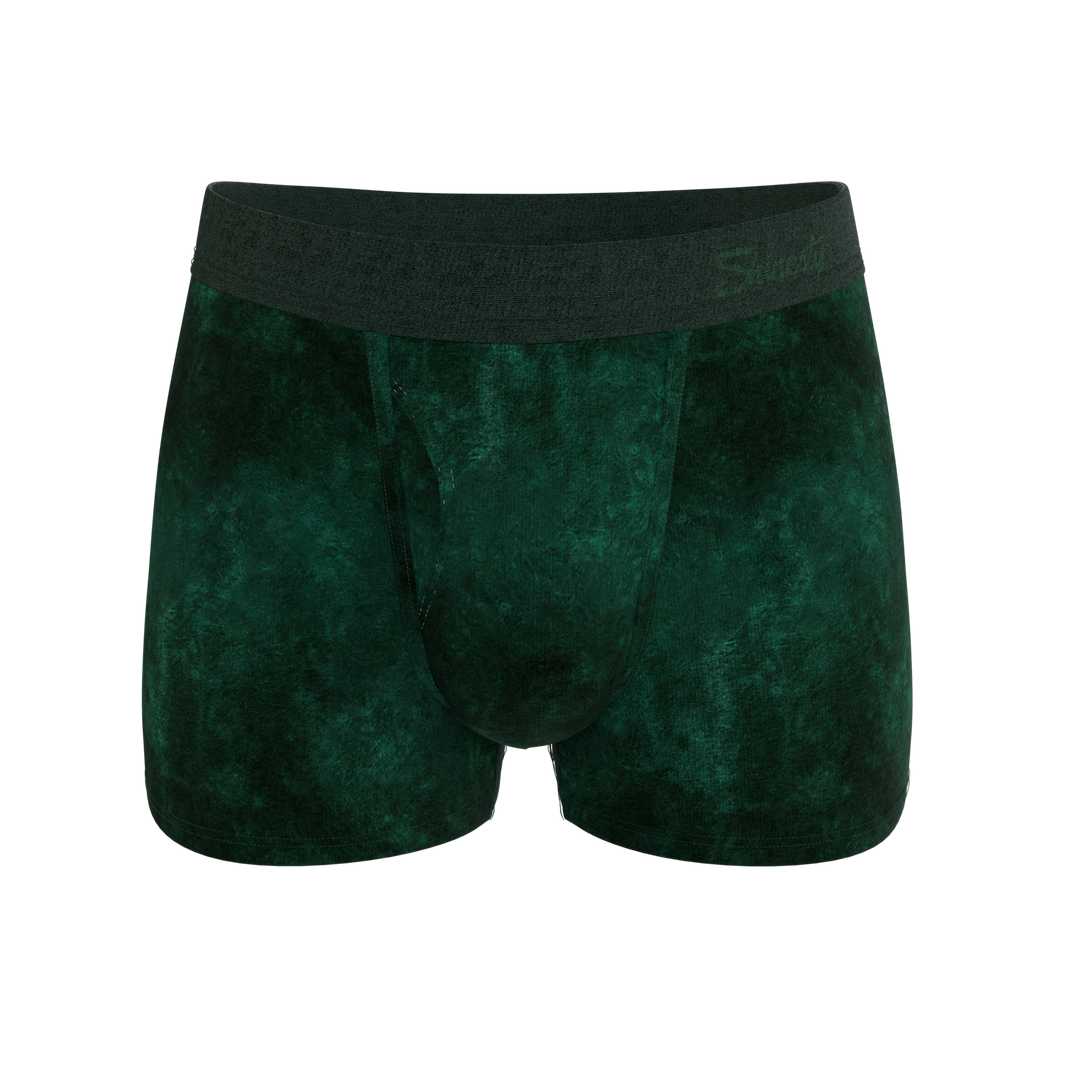 The Extravagance | Dark Green Velvet Trunk Underwear