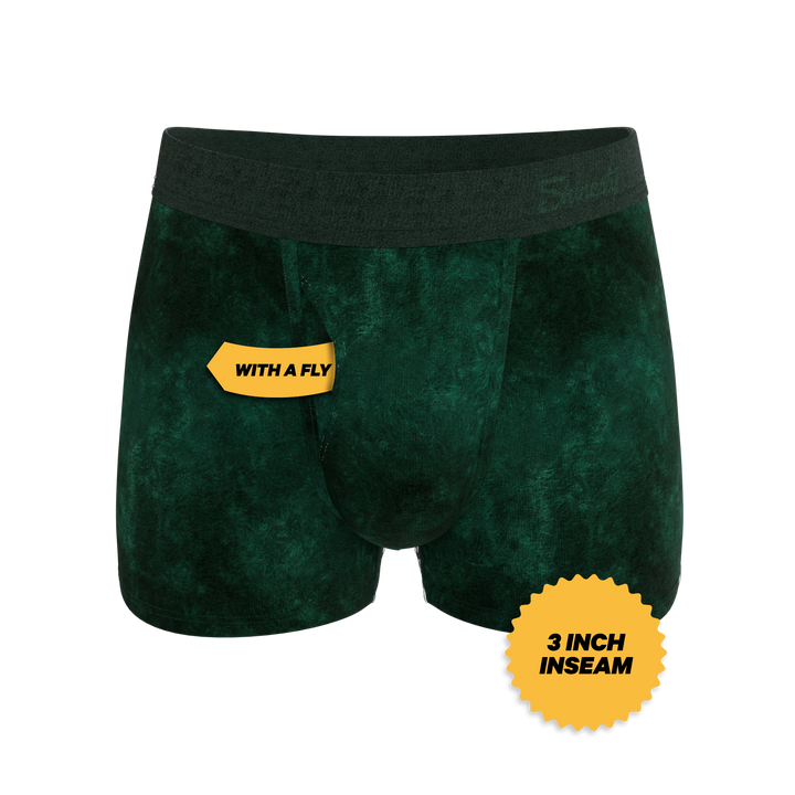 The Extravagance | Dark Green Velvet Trunk Underwear