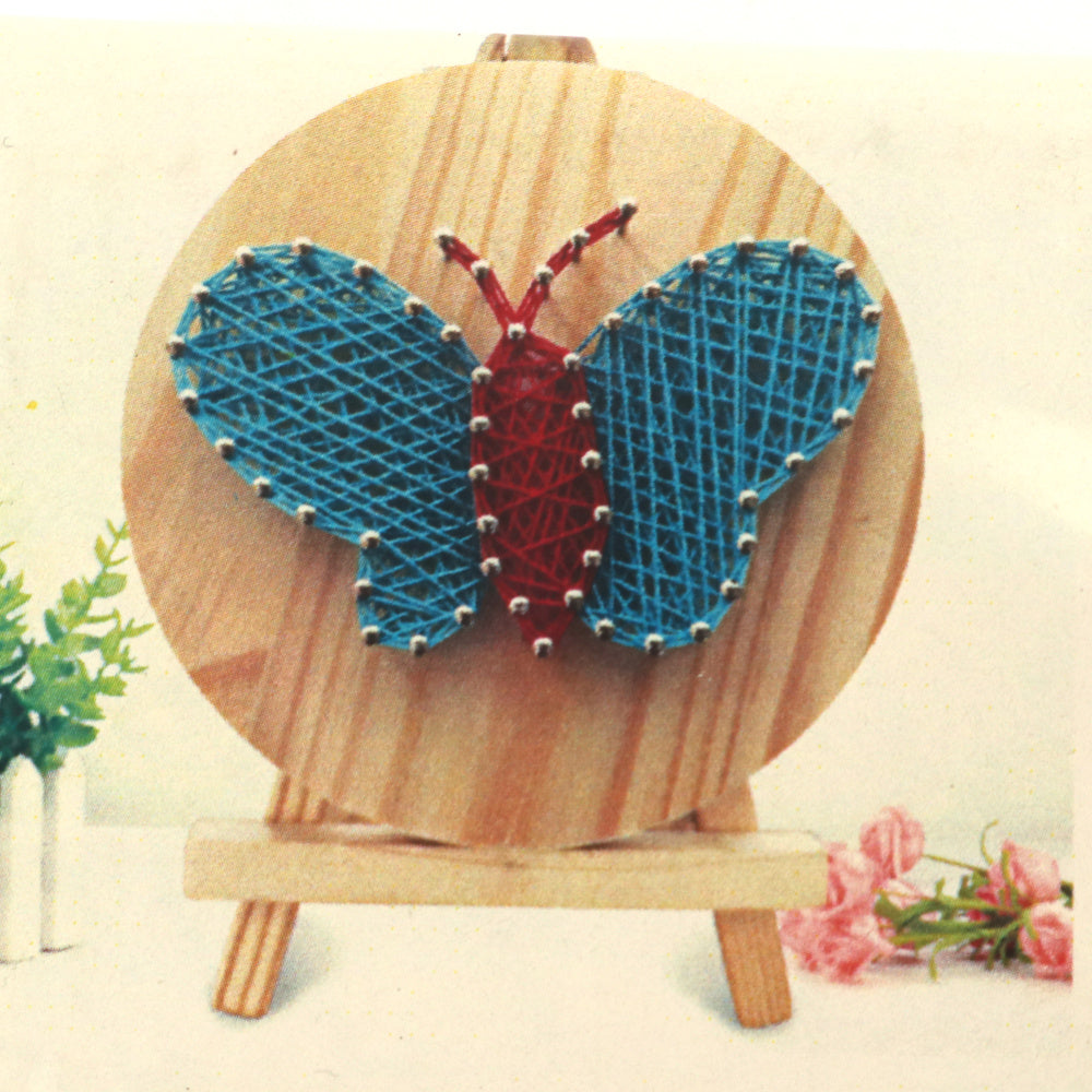 String Art DIY Kit with Stand - Butterfly. Wizardi Craft Kit F07-M12-1-DHAA28306
