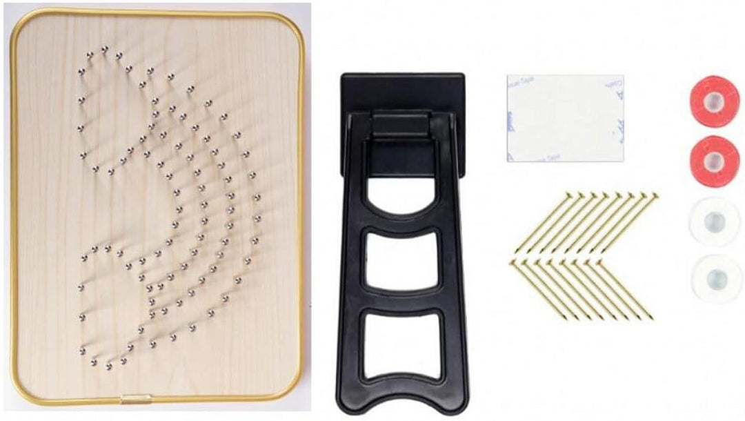 String Art DIY Kit - Basketball. Wizardi Craft Kit F07-M12-4-DHBB28026