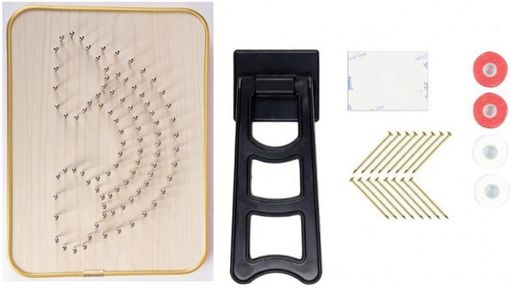 String Art DIY Kit - Snowflake. Wizardi Craft Kit F07-M12-6-DHACE13252