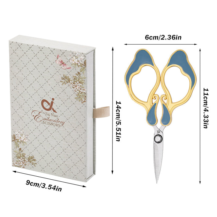 Craft Scissors for Felting & Embroidery Wizardi F07-M13-1-orange-green