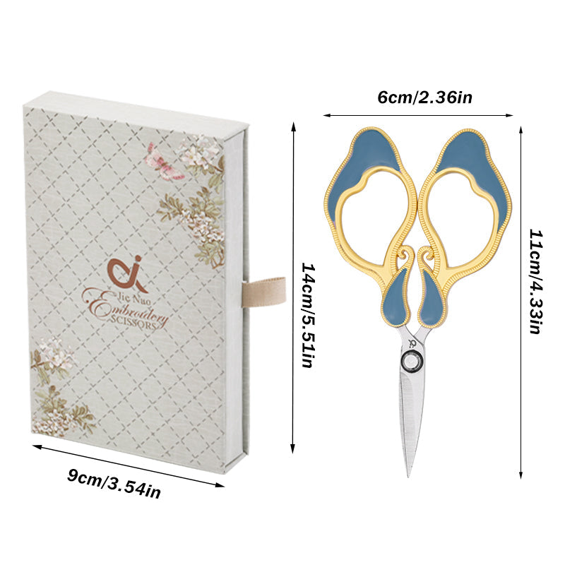 Craft Scissors for Felting & Embroidery Wizardi F07-M13-1-orange-blue