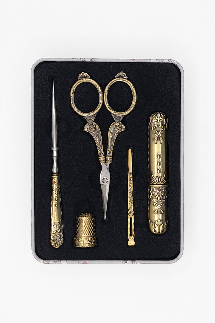 Craft Scissors for Felting & Embroidery Wizardi F07-M13-4-bronze