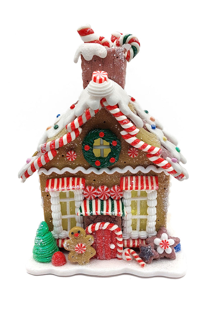 Christmas Gingerbread Candy House. Wizardi Festive Decoration F07-N2-21-KA605A