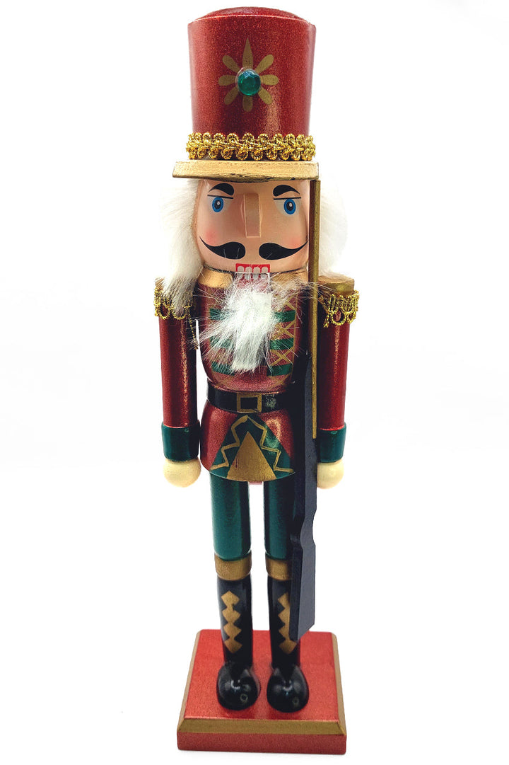 Christmas Nutcracker the Musketeer. Wizardi Classic Wooden Festive Decoration F07M14-40-N01012B