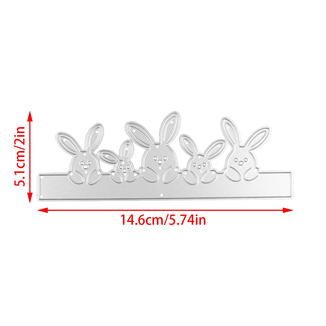 Rabbits Cutting Dies Set F07M2-7-ZG396