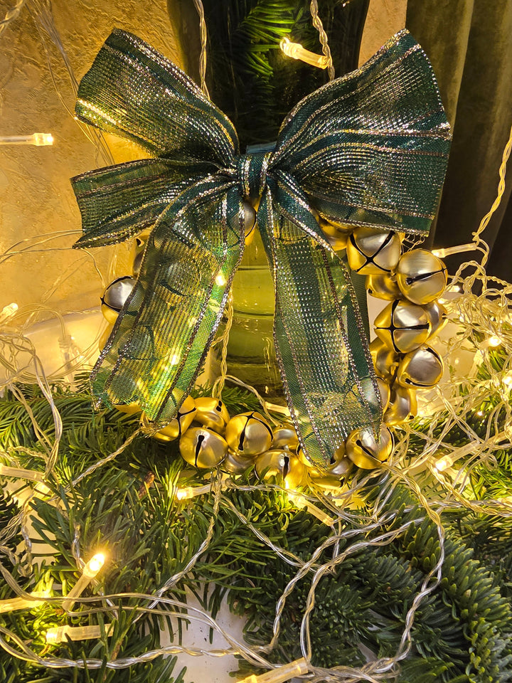 Gold Beads Wreath Decoration by Wizardi F07M4-1-LD-066 Gold