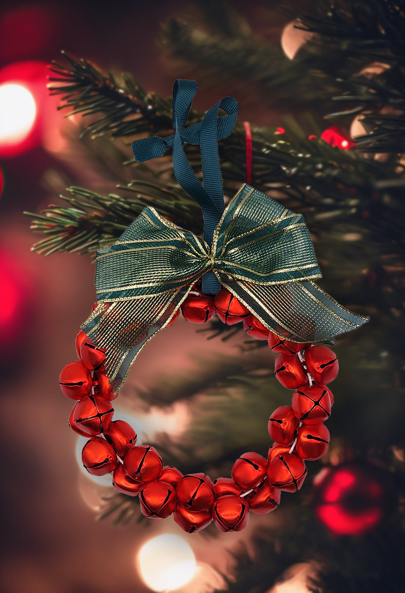 Red Beads Wreath Decoration by Wizardi F07M4-1-LD-068 Red
