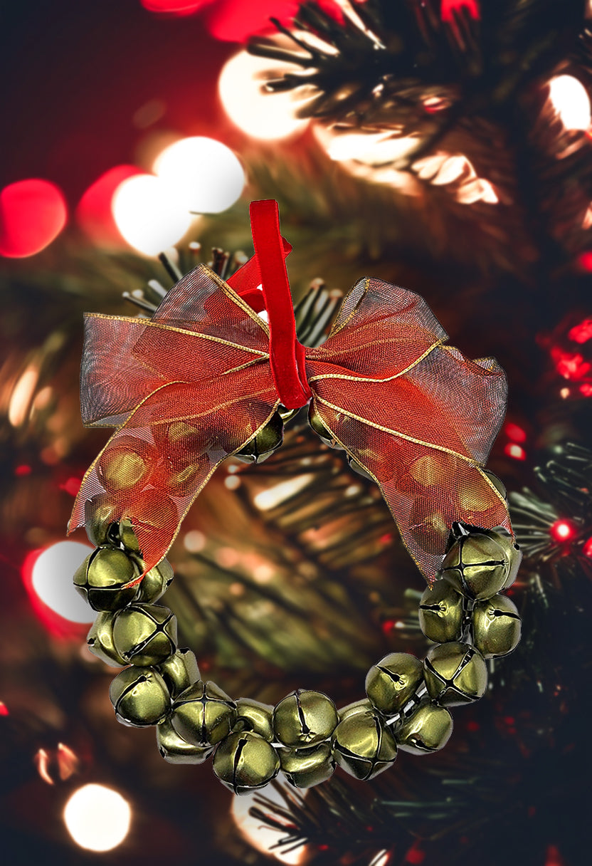 Green Beads Wreath Decoration by Wizardi F07M4-1-LD-069 Green