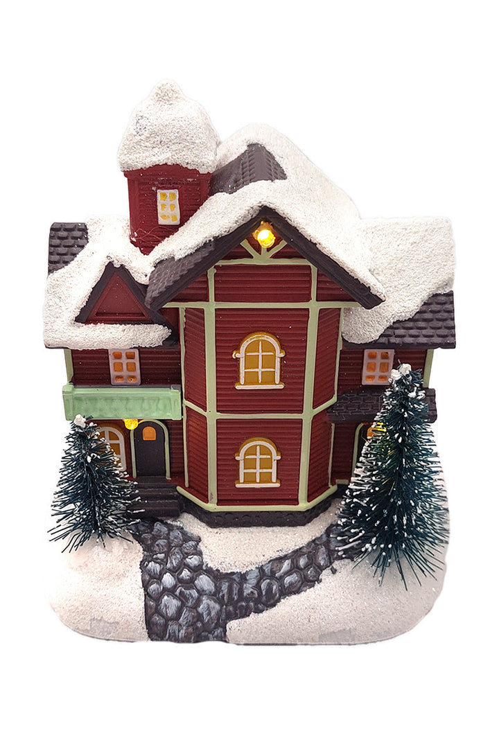 Christmas Village House with LED Lights F07M4-38-W221A