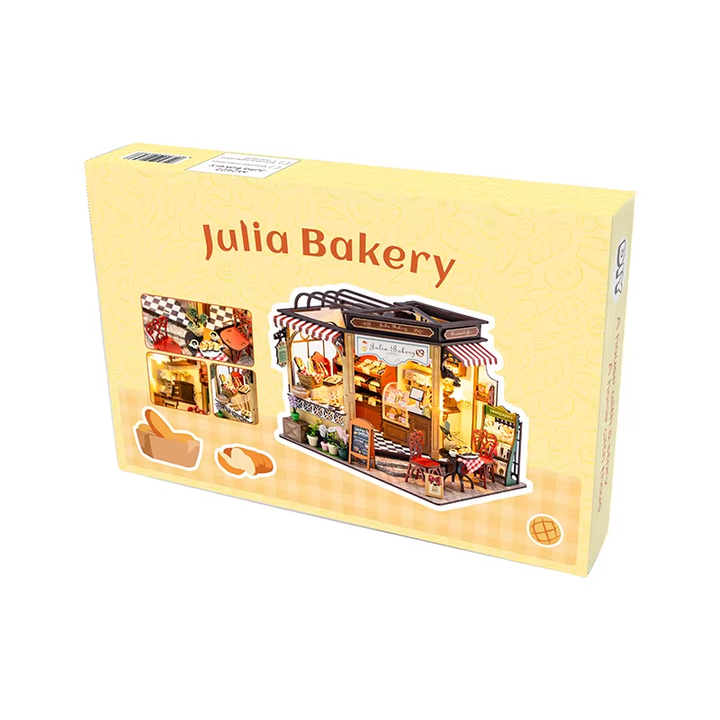 Julia Bakery Dollhouse Kit - Miniature Wizardi Roombox Kit